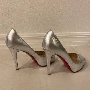 Silver Christian Louboutin AUTHENTIC
